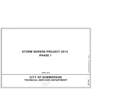 APRIL[removed]PHASE 1 STORM SEWERS PROJECT[removed]STORM SEWERS PROJECT 2014