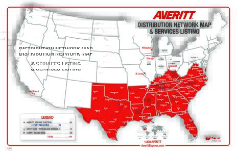 DISTRIBUTION NETWORK MAP & SERVICES LISTING Milwaukee •