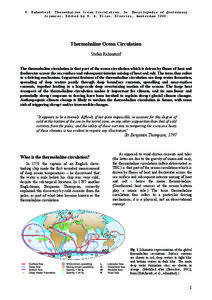 S. Rahmstorf: Thermohaline Ocean Circulation. In: Encyclopedia of Quaternary Sciences, Edited by S. A. Elias. Elsevier, Amsterdam 2006.