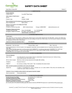 SAFETY DATA SHEET Issue Date 01-May-2015 Version 1 1. IDENTIFICATION