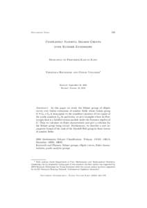 443  Documenta Math. Completely Faithful Selmer Groups over Kummer Extensions