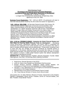 Monterrey Consensus / Private sector development / African Development Bank / Aid effectiveness / Public–private partnership / Avinash Persaud / Development / International economics / Economics