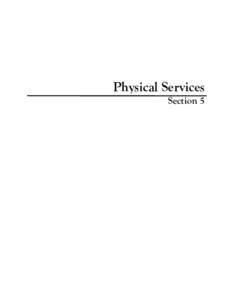 Physical Services Section 5 In This Section 03 Physical Services - Authorized Agencies ........................................................................................................[removed]Office of Environmen