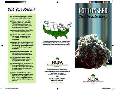 Did You Know?  COTTONSEED The Inside Story