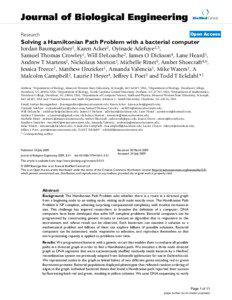 Journal of Biological Engineering  BioMed Central