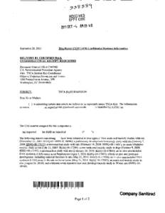 8EHQ-11-17027F  TSCA 8(e) Notice