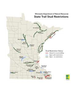 Minnesota Department of Natural Resources  State Trail Stud Restrictions Arrowhead