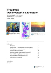 Proudman Oceanographic Laboratory Coastal Observatory 5-year review  1. Contents.