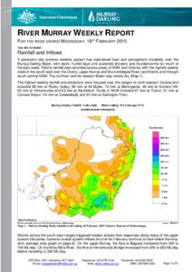 Murray River Operations Report for the Week Ending[removed]