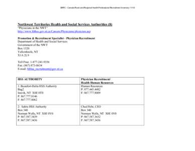 Microsoft Word - NorthwestTerritoriesHSSAuthorities update 2007.doc
