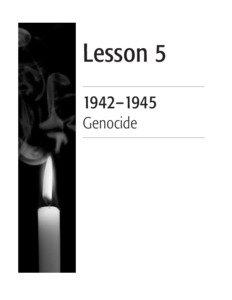 Lesson[removed]–1945 Genocide