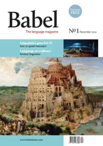 Babel The language magazine