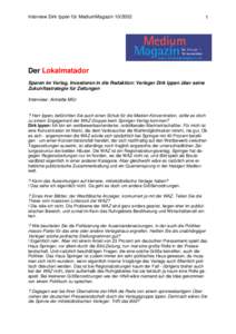 Interview Dirk Ippen für MediumMagazin[removed]