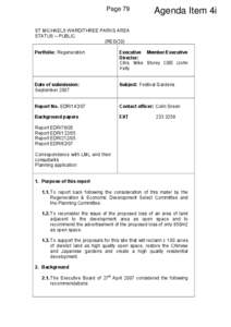 Page 79  Agenda Item 4i ST MICHAELS WARD/THREE PARKS AREA STATUS – PUBLIC