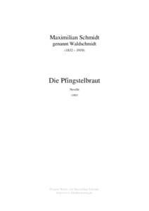 Maximilian Schmidt genannt Waldschmidt (1832 – 1919)