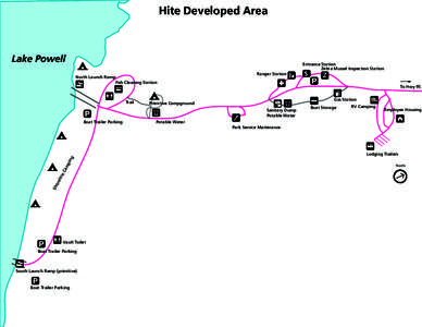 Hite Developed Area  Lake Powell Entrance Station Zebra Mussel Inspection Station