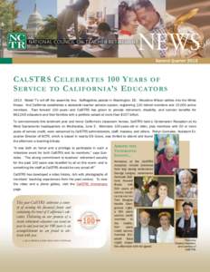 CalSTRS / NOAA Center for Tsunami Research / Retirement