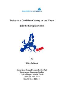 Microsoft Word - Klara Safarova - Turkey as an EU candidate country.doc