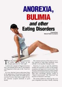 HEALTH POSITIVE  ANOREXIA, BULIMIA  and other