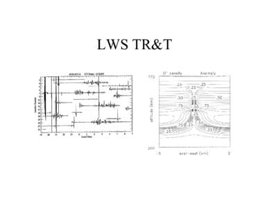 LWS TR&T  LWS TR&T •  •