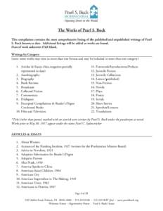 Microsoft Word - The Works of PSB[removed]