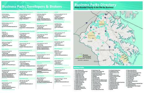 Business Parks Directory  Business Parks Developers & Brokers Anne Arundel County is the Site for Business