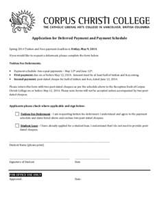 Microsoft Word - Deferred Payment and Student Loan Form Spring 2014.docx