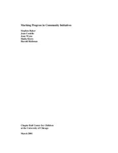 Evaluation methods / Evaluation / Science / Community development / Sociology / Empowerment evaluation / Harold Richman / Researchers / Urban planning