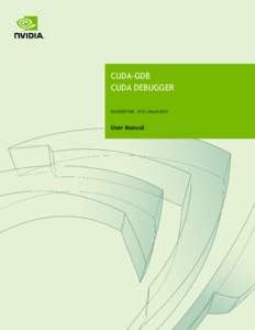 CUDA-GDB CUDA DEBUGGER DU_v7.0 | March 2015 User Manual