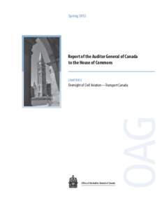 Auditing / Aviation law / Risk / Transport Canada / Audit / Safety / Canadian Aviation Regulations / Safety Management Systems / Information technology audit process / Transport / Aviation / Air safety
