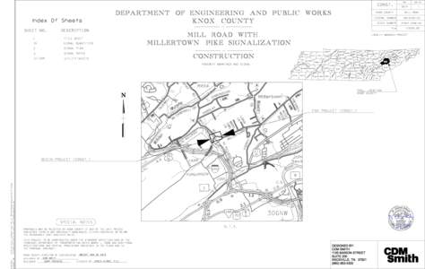 YEAR  CONST. DEPARTMENT OF ENGINEERING AND PUBLIC WORKS KNOX COUNTY