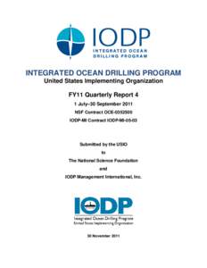 Marine geology / Integrated Ocean Drilling Program / ECORD / International Ocean Discovery Program / Ocean Drilling Program / Deep Sea Drilling Project / JOIDES Resolution / Offshore drilling