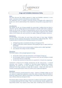 Health / Legality of cannabis / Substance abuse / Misuse of Drugs Act / Prescription medication / Drug test / Illegal drug trade / Drug control law / Drug policy / Law