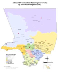 Cities and Communities of Los Angeles County by Service Planning Area (SPA) Lancaster  1