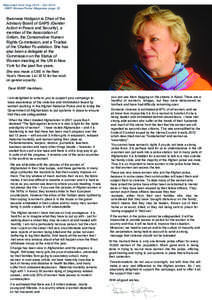 Reprinted from Aug[removed]Oct 2014 IAWP WomenPolice Magazine page 23 Baroness Hodgson is Chair of the Advisory Board of GAPS (Gender Action in Peace and Security), a