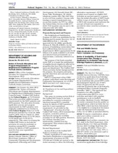 United States administrative law / Earth / Incidental Take Permit / Habitat Conservation Plan / Endangered Species Act / Federal Register / NSP1 / Clean Water Act / Public comment / Environment / Environmental law / Endangered species