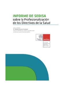 prefesion[removed]:17 Página 1  Autor y coordinador Dr. Mariano Guerrero Fernández Director de Planificación y Proyectos de Ribera Salud.