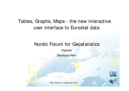 Presentation Eurostat Introduction