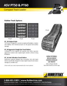 ASV PT50 & PT60 Compact Track Loader Rubber Track Options  RT_40