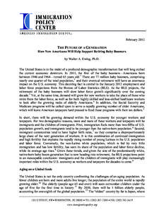 Population / Healthcare reform in the United States / Public economics / Medicare / Social Security / Immigration to the United States / Elderly care / Illegal immigration / Dowell Myers / Demography / Demographics / Medicine