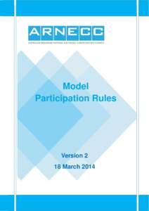 Model Participation Rules Version 2 18 March 2014