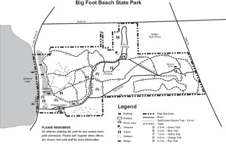 Big Foot Beach State Park  Dr. South St.