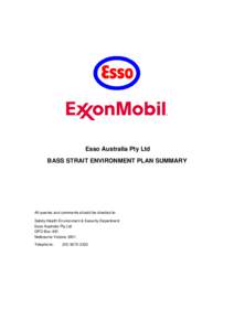 BSEP SUMMARY ENVIRONMENT PLAN May 2011 v2