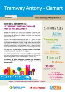 Tramway Antony - Clamart Lettre d’information n° 3 Décembre 2013 www.tramway-antony-clamart.fr