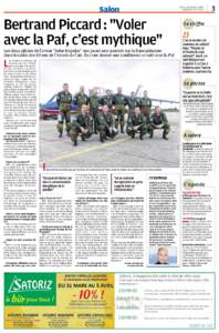 Salon  Dimanche 30 Mars 2014 www.laprovence.com  Bertrand Piccard: 