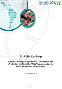 Roadmap Regional Strategy on Sustainable Consumption and Production (SCP) for the 10YFP implementation in Latin-America and the Caribbean  13 January 2016