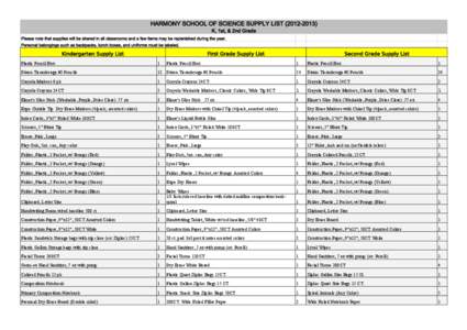 School Supply list - Revised April 25th.xlsx