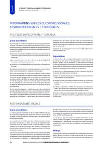 1  LE GROUPE PIERRE & VACANCES-CENTER PARCS RAPPORT DE GESTION DU GROUPE  INFORMATIONS SUR LES QUESTIONS SOCIALES,