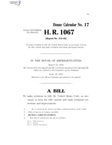 IB  House Calendar No. 17 113TH CONGRESS 1ST SESSION