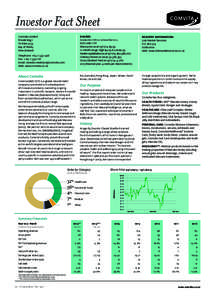 Investor Fact Sheet SHARES: Comvita Limited Private Bag 1 Te Puke 3153
